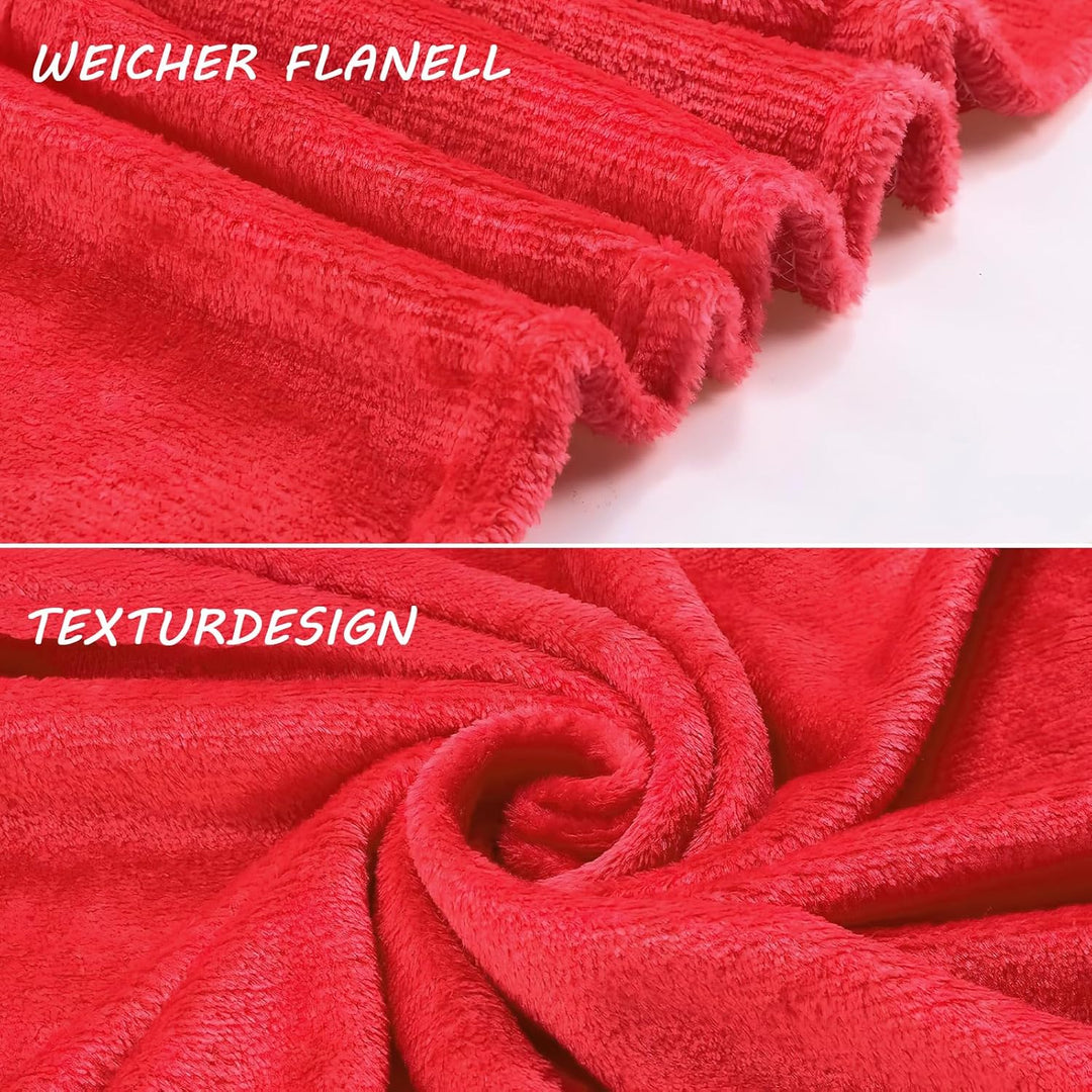 16 Stück Kuscheldecke Flauschig Set, 80 x 60 cm Flanell Wohndecke Sofadecke Warm, Hundehandtuch, Bab