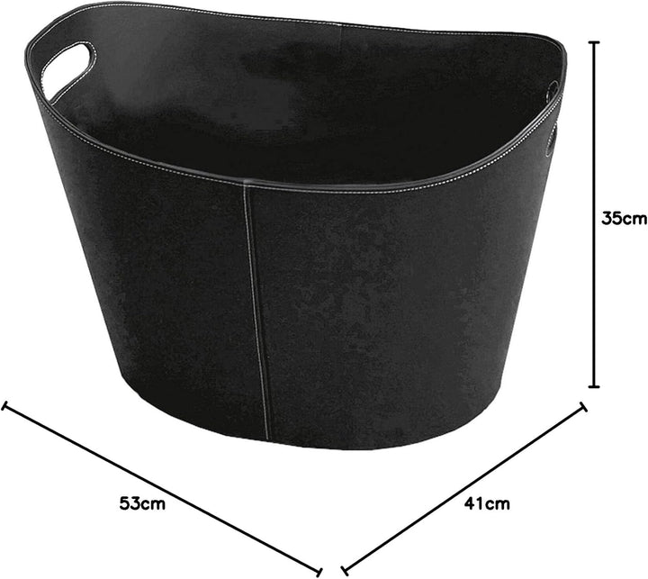 FIREFIX 822 Lederkorb/Holzkorb schwarz, oval