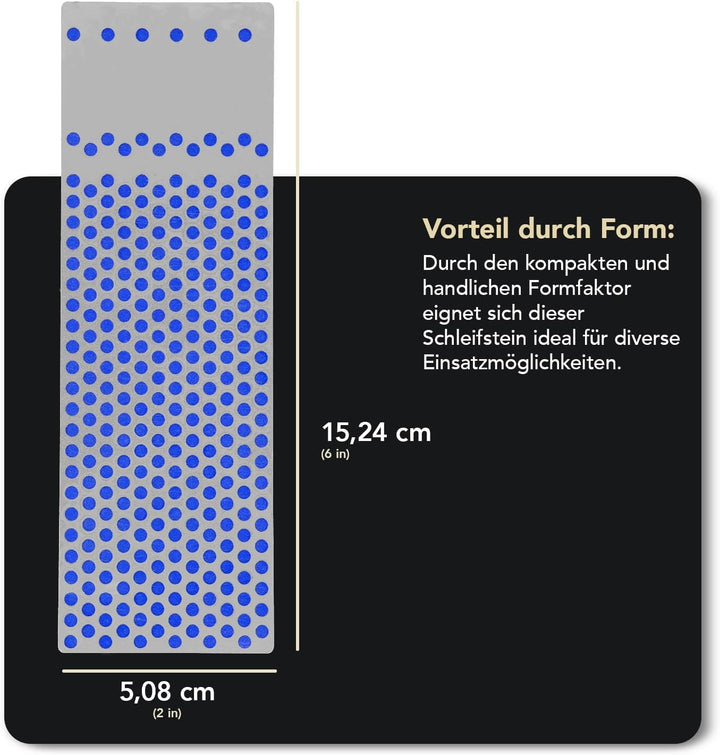 DMT Mechaniker Diamant-Schärfstein, grob, mit Plastikbox, 15,2 cm/6 Zoll,