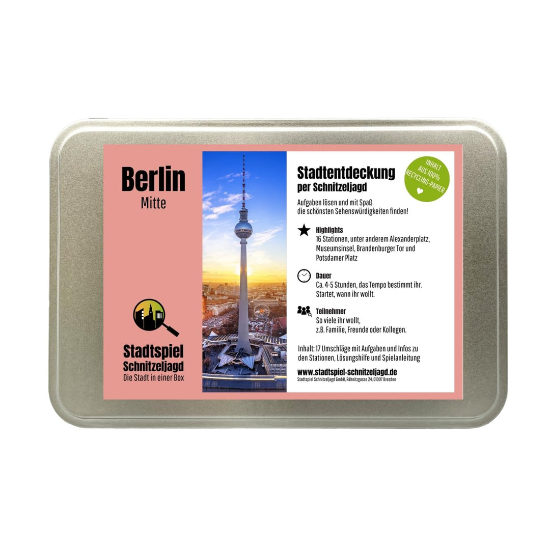 Schnitzeljagd Berlin Mitte: Stadtspiel Berlin als Schnitzeljagd für Familien, Klassenfahrten oder Te