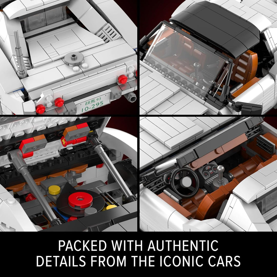 Mould King TechnikAuto Spielzeugauto-Modellbausatz,10198 MOC Sportwagen Bauset,Rennwagen-Bauset Moto