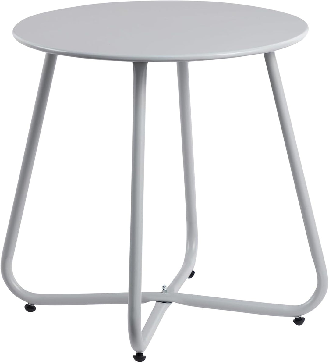 HollyHOME Beistelltisch Outdoor Gartentisch Balkontisch, Runder Patio Beistelltisch Kaffeetische Nac