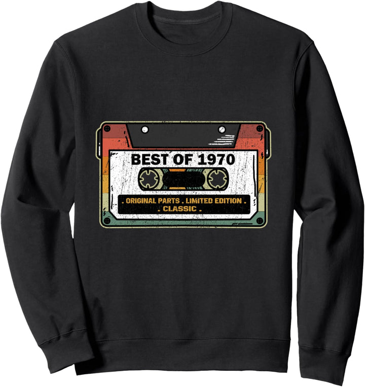 Vintage Best Of 1970 Kassette 51 Jahre 51. Geburtstag Sweatshirt