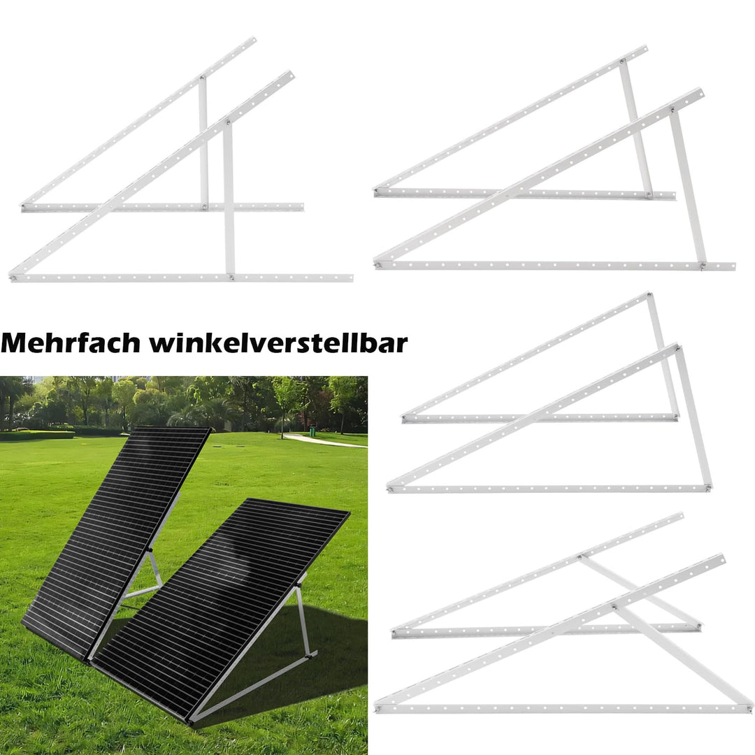 Halterung für Solarpanel bis 118cm 2 Paar, Halterung für Solarmodul Aufständerung Flachdach PV | Ver