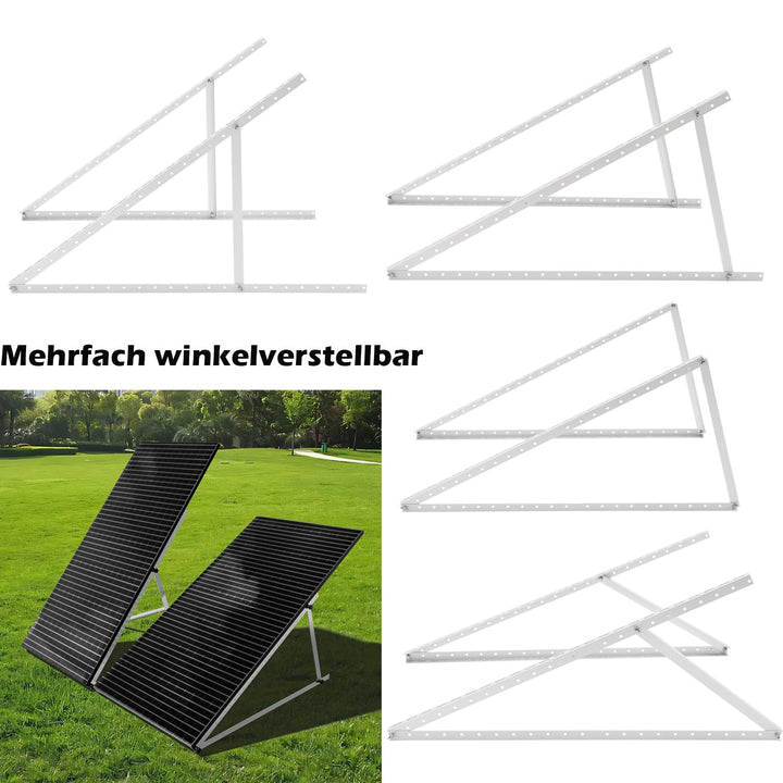 Halterung für Solarpanel bis 118cm 2 Paar, Halterung für Solarmodul Aufständerung Flachdach PV | Ver