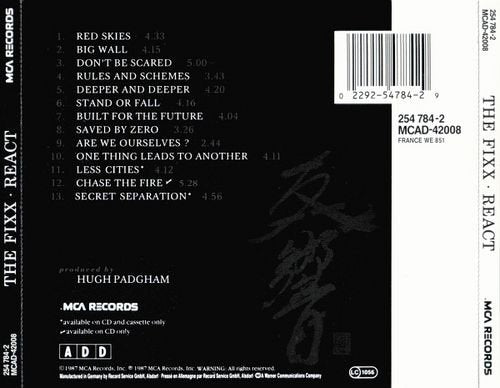 React (1987, 13 tracks), Audio-CD