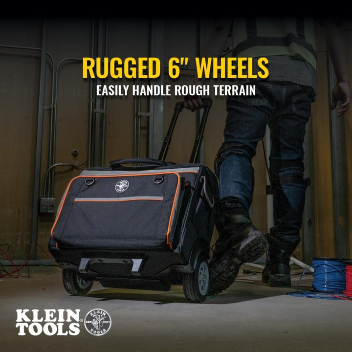 Klein Tools 55456BPL Tradesman Pro Tech Rucksack, 55452RTB Werkzeugtasche mit Rollen, Werkzeugtasche