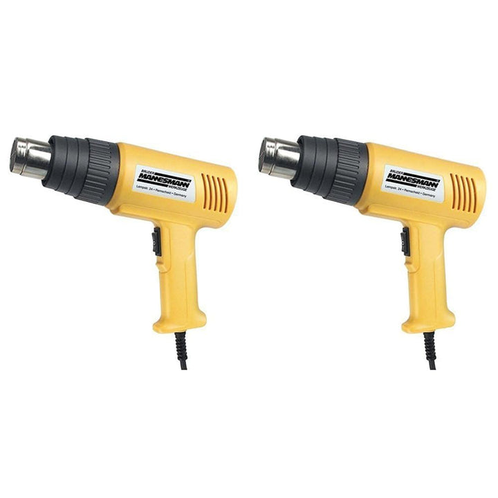 Brüder Mannesmann M49500 Heissluftgebläse 2000 W, 4-tlg, 230 V || 50Hz (Packung mit 2) Pack of 2, Pa
