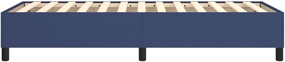 vidaXL Boxspringbettgestell Blau 90x200 cm Stoff 35 cm/ 90 x 200 cm Blau, 35 cm/ 90 x 200 cm Blau