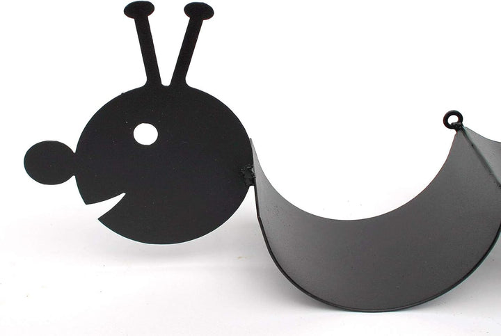 DanDiBo Handtuchhalter Metall Schwarz Raupe WC Wandmontage Handtuchregal Gäste Bad Gästehandtuchhalt