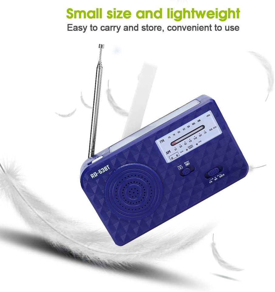 Notfall-Solar-Handkurbel-Radio, Autarkes Solar-FM-AM-Notfall-Radio, LED-Licht, Telefon-Notfall-Aufla