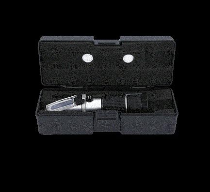KS Tools 550.1285 Refraktometer - optisches Prüfgerät für Batterieflüssigkeit, Frostschutzmittel und