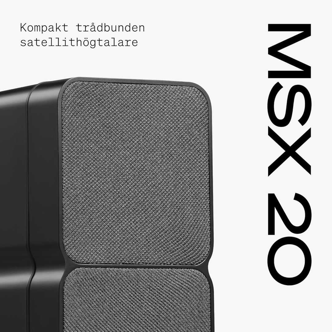 Cambridge Audio MSX 20 – Ultra-kompakte kabelgebundene Satellitenlautsprecher Regal/Desktop, Surroun
