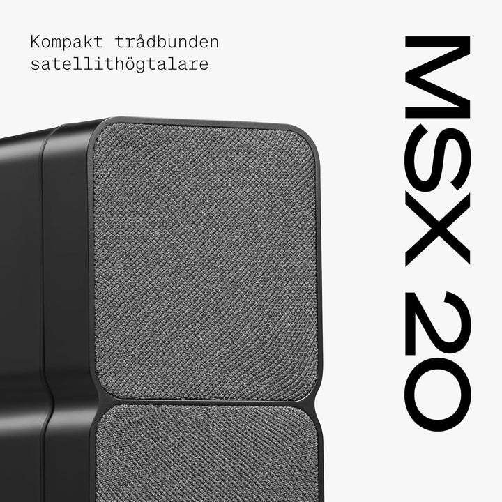 Cambridge Audio MSX 20 – Ultra-kompakte kabelgebundene Satellitenlautsprecher Regal/Desktop, Surroun