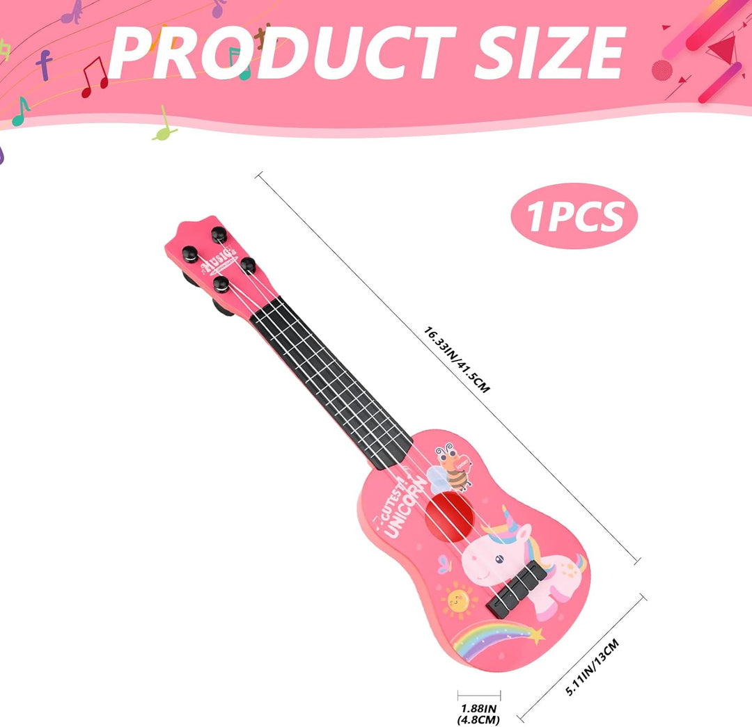 42 cm Gitarre für Kinder, Kindergitarre Gitarre Musikspielzeug Ukulele Instrument Musik-Ukulele-Gita