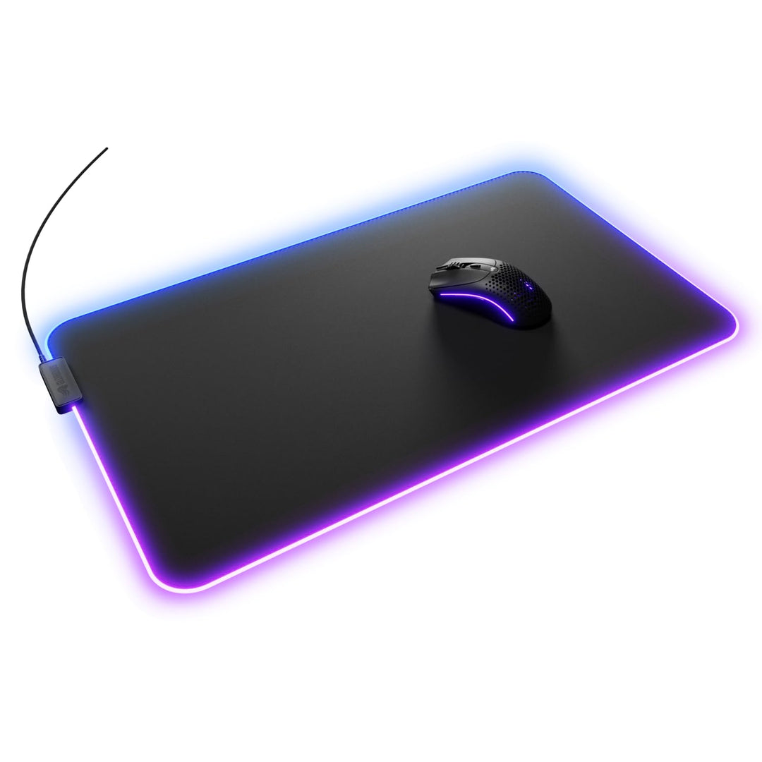 Glorious Gaming Mauspad GMP 2 GLED XL Extended – 2-Zonen-RGB-Beleuchtung, InfiniGlow Nahtloser Rand,