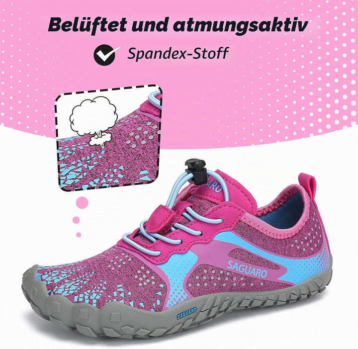 SAGUARO Unisex-Kinder Barfussschuhe Schnell Trocknend Wanderschuhe Leicht Laufschuhe Gr.24-36 24 EU