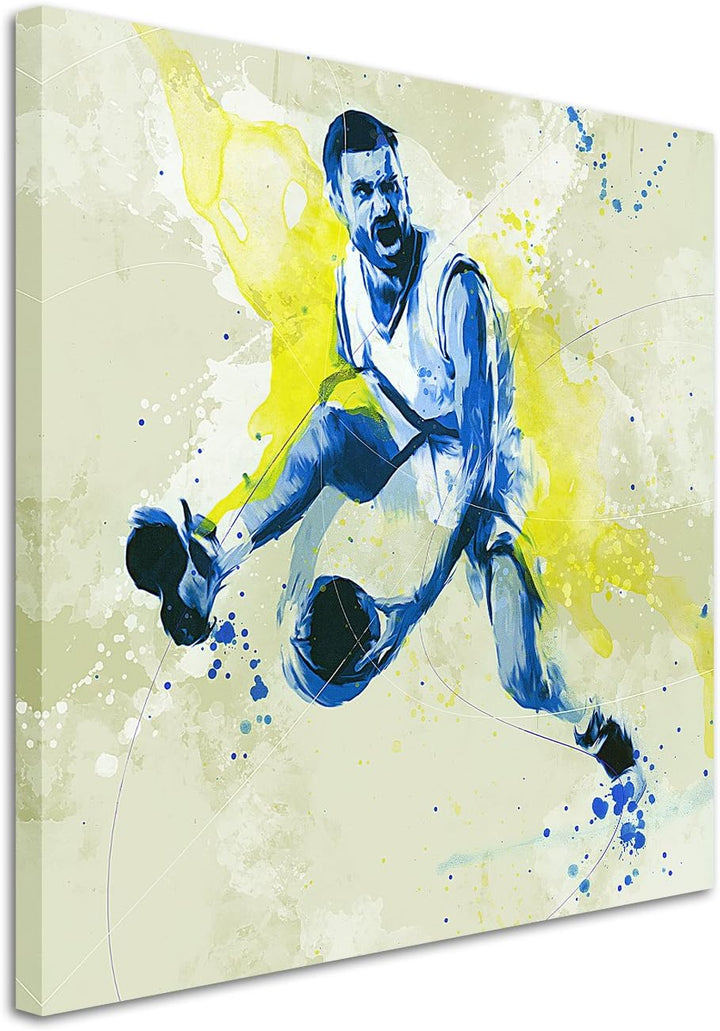 Paul Sinus Art Basketball III 60x60cm SPORTBILDER Splash Art Wandbild Aquarell Art