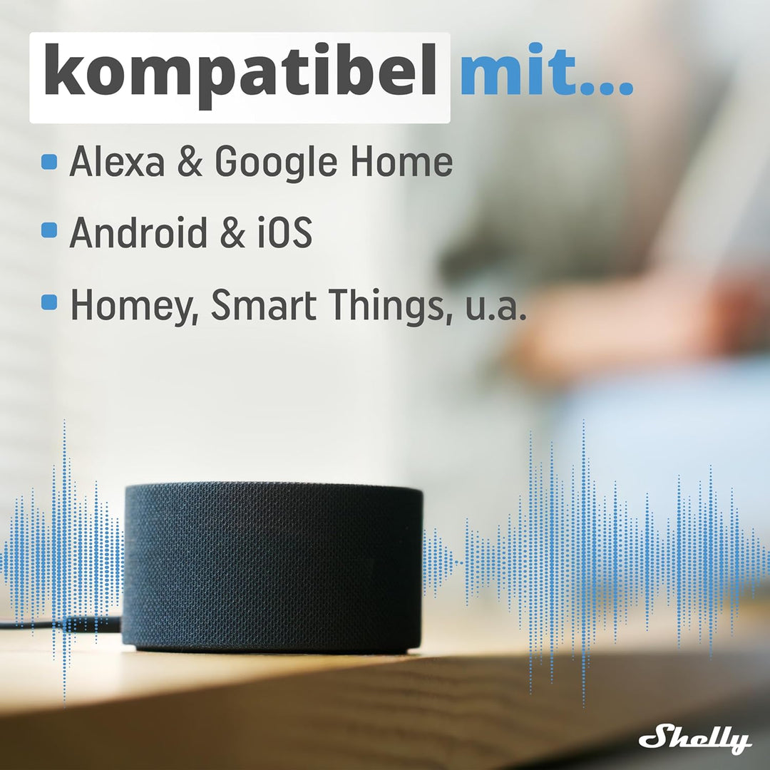 Shelly Plus 1 | Wlan &amp; Bluetooth Smart Relais Schalter | Hausautomation | Alexa &amp; Google Home kompat