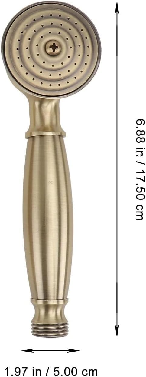 Retro Kupfer Handheld Shower Head Handbrause Brausekopf Duschkopf Grün Bronze, Grün Bronze