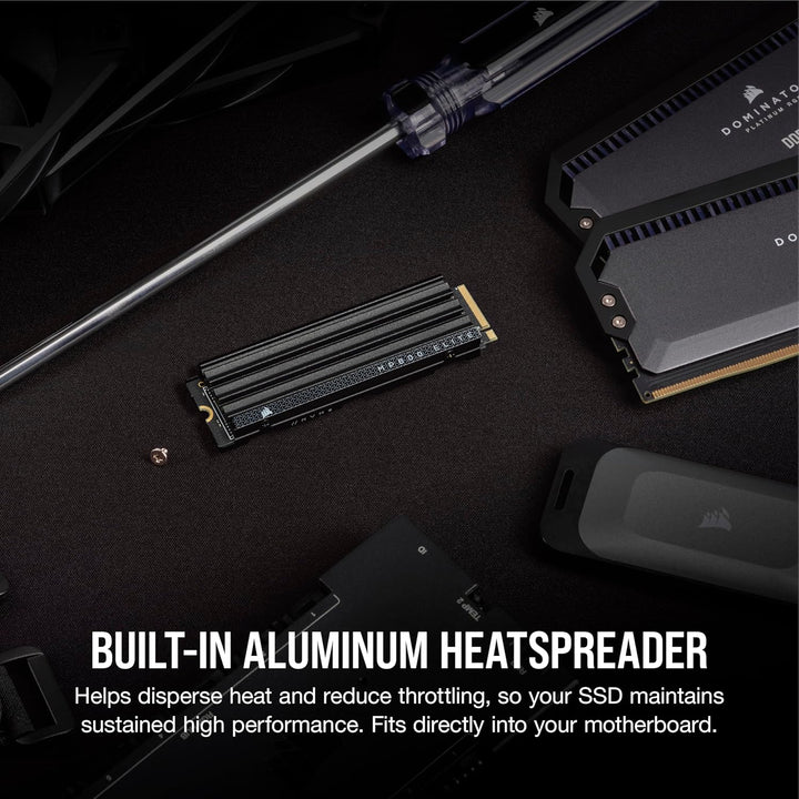 CORSAIR MP600 ELITE 4TB M.2 PCIe Gen4 x4 NVMe SSD – M.2 2280 – Bis zu 7.000MB/Sek. Sequentielles Les