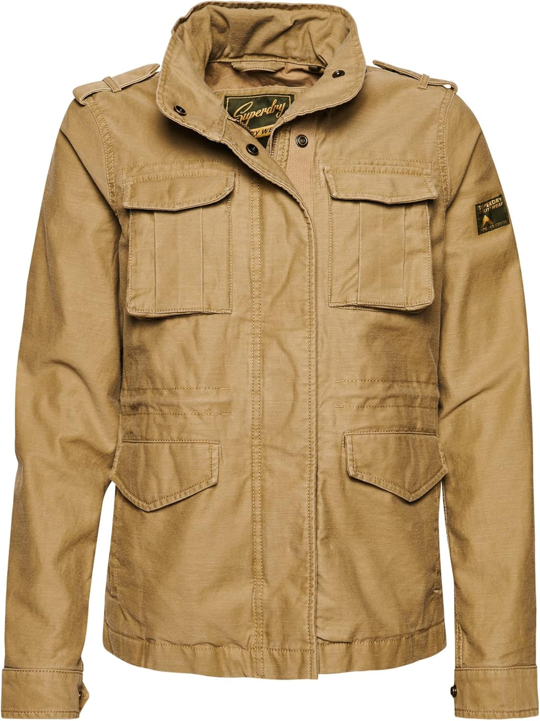 Superdry Damen Militärjacke Jacke, braun