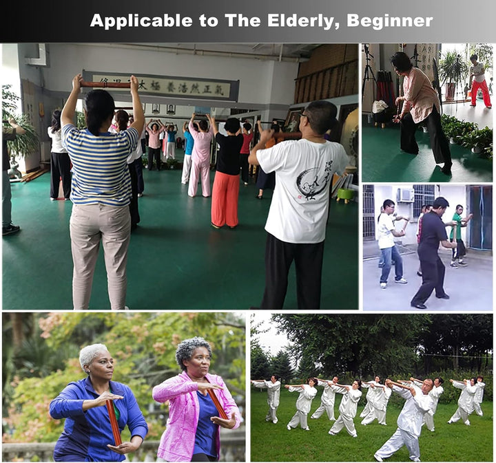 MUSNOW Tai Chi Lineal Tai Chi Stab Kampfkunst Lineal, Leichte Taiji Sport Training Sticks, Sparenpos