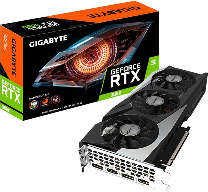 Gigabyte NVIDIA GeForce RTX 3060 GAMING OC V2 Graphics Card - 12GB GDDR6, 192-bit, PCI-E 4.0, 1837MH