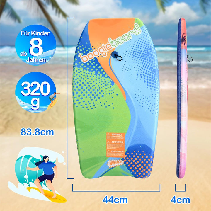 Wham-O Bodyboard 2er-Pack | Schwimmbrett für Strand & Schwimmbad | Leichtes Surfbrett Kinder | 94x46