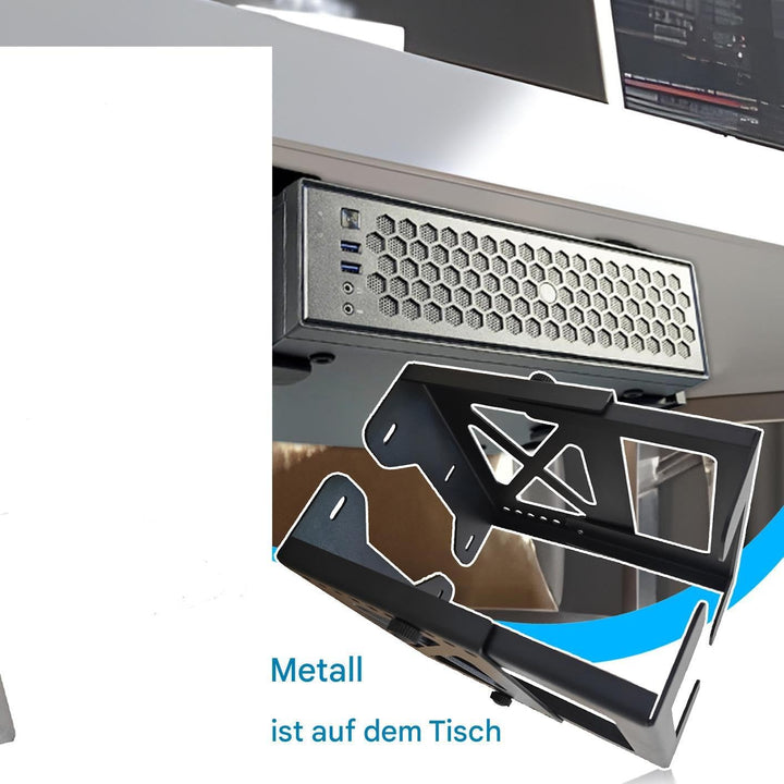 Generisch Ablage unter dem Schreibtisch – verstellbare Multimedia-Gerätehalterung, platzsparende PC-