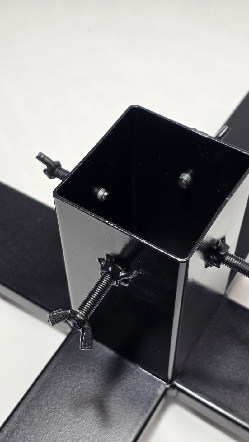 ProfiPVC Weihnachtsbaumständer 50x50 cm Stabiler Metall Standfuss für lebende Tannen Fichten Kiefern
