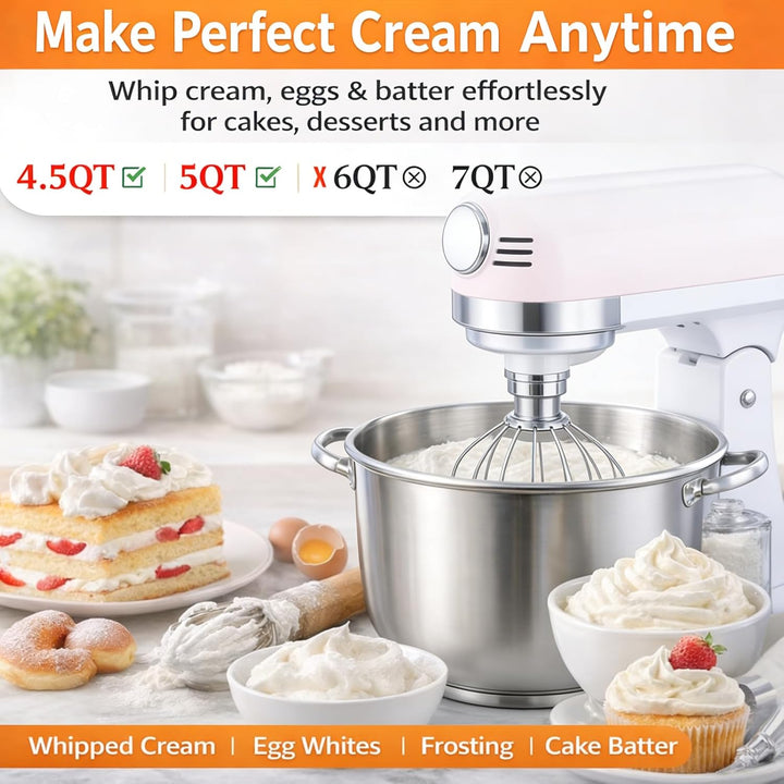 Poweka K45WW Schneebesen aus Edelstahl für KitchenAid