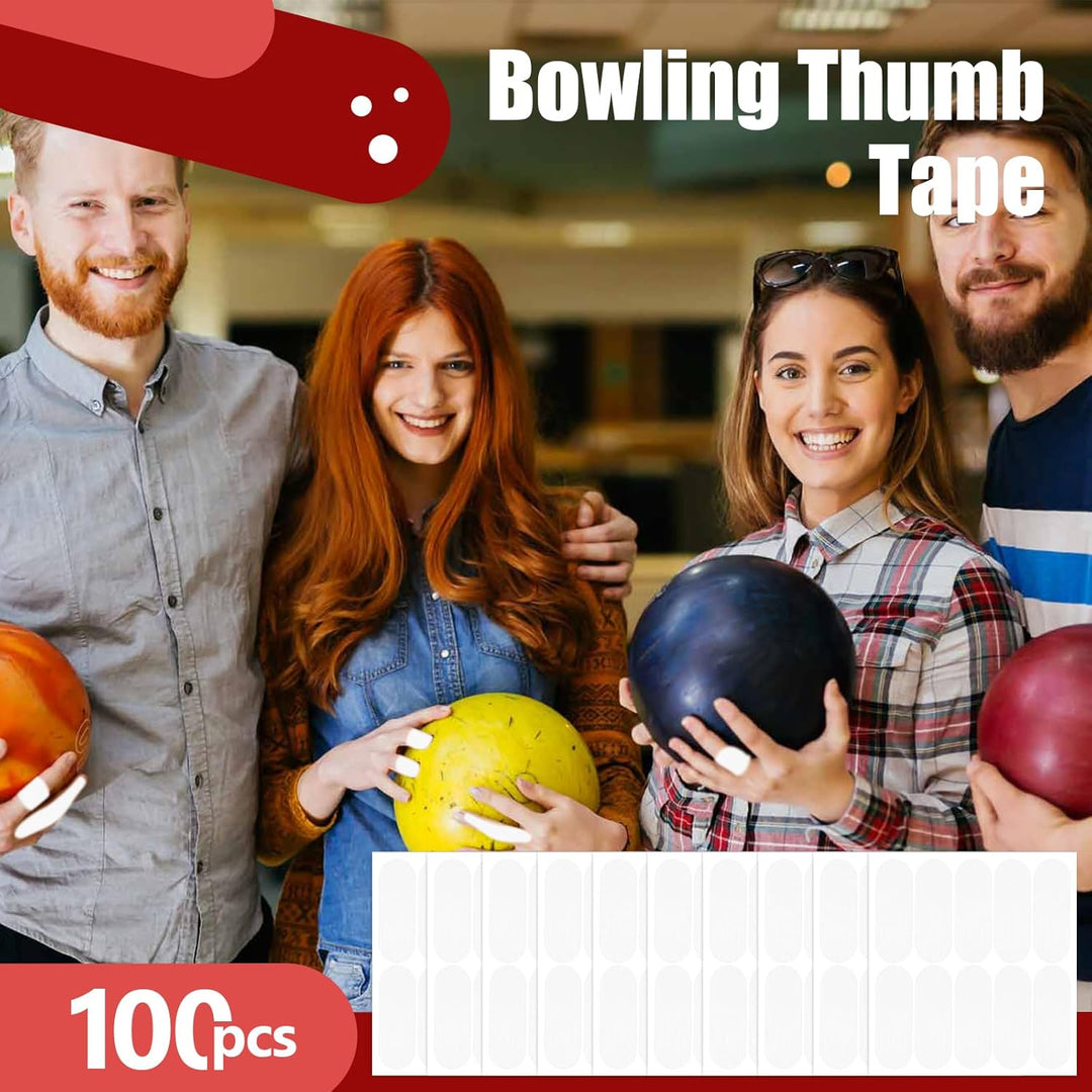 100 Stück Bowling-Daumenband – Bowling-Fingerband – Daumenbandschutz für Bowling (mehrere Farben, 2,