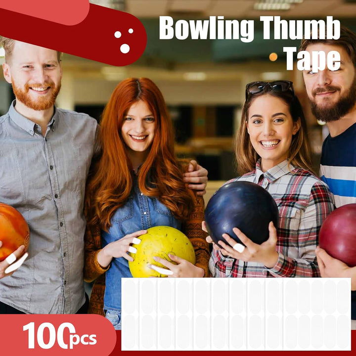 100 Stück Bowling-Daumenband – Bowling-Fingerband – Daumenbandschutz für Bowling (mehrere Farben, 2,