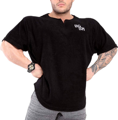 BGSM Sportswear Ragtop Rag Top Sweater T-Shirt Bodybuilding 3293 XL Grosse Grössen Tall Schwarz, XL