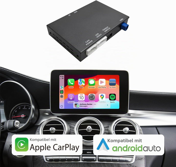 Wireless CarPlay Nachrüst-Kit für Mercedes-Benz A/CLA/GLA/B/C/E/G/SL/V-Klasse (2014–2019) mit NTG 5.
