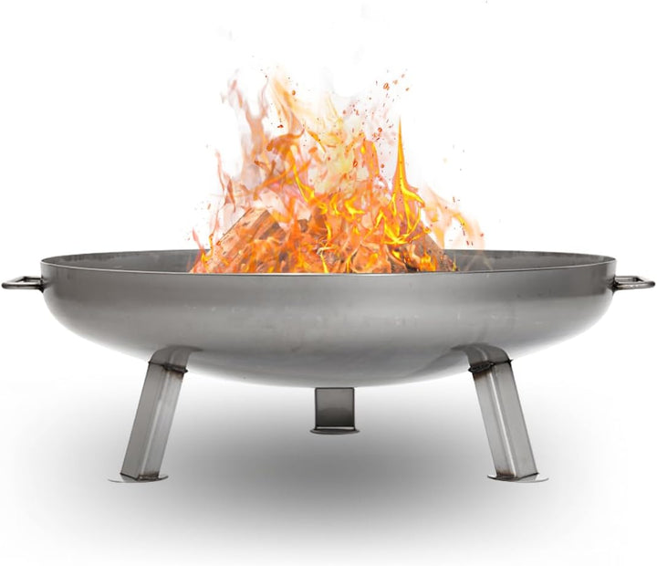 Czaja Feuerschalen® Edelstahl Feuerschale Bonn Ø 80 cm - mit Wasserablaufbohrung - aus rostfreiem, h