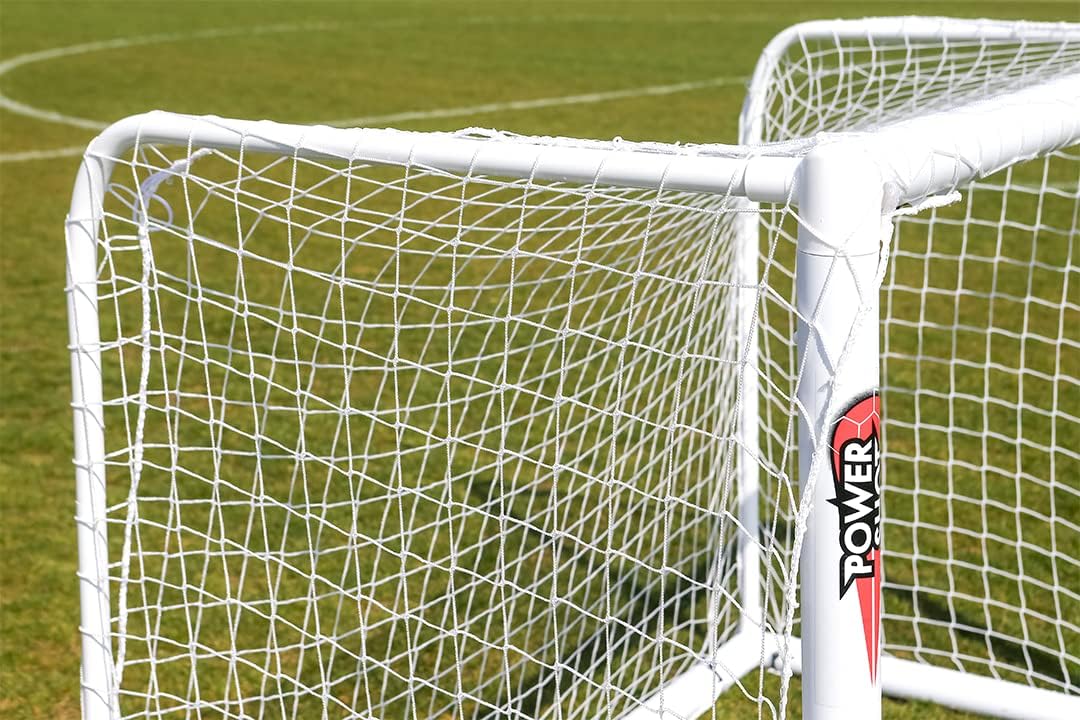 POWERSHOT Fussballtor Profi - 1,8 x 1,2m - aus uPVC - WETTERFEST - Inkl. Klicksystem und Zubehör, 1,