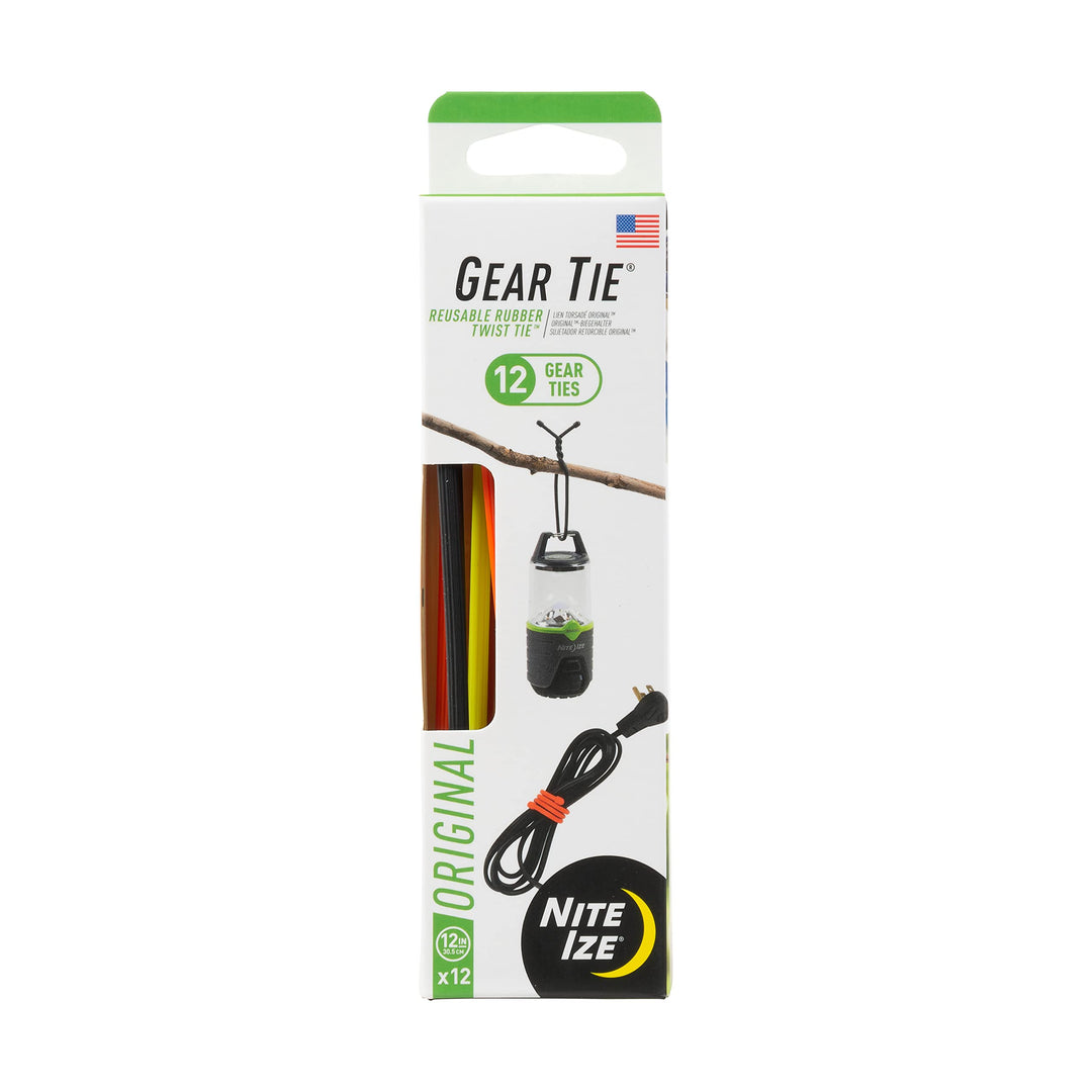 Nite Ize Gear Tie-Gr, Sortiert, 12 St. Kabelbinder, Mehrfarbig, S/12 Mehrfarbig S/12, Mehrfarbig S/1