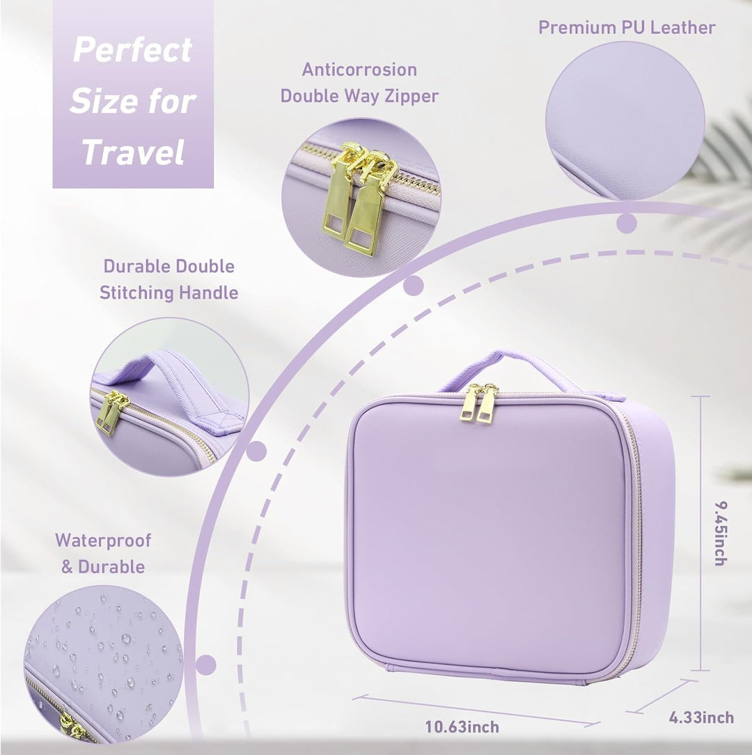 Reise-Makeup-Tasche Kosmetiktasche Make up Organizer Tasche mit grossen beleuchteten Spiegel 3 Farbe