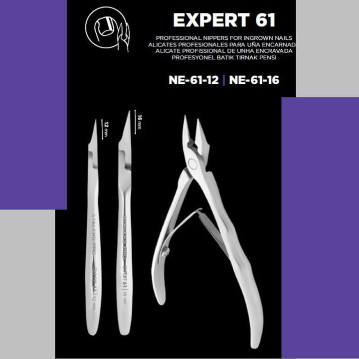 STALEKS PRO Professionelle Nagelknipser für eingewachsene Nägel, 16 mm, speziell für Pediküre, Edels