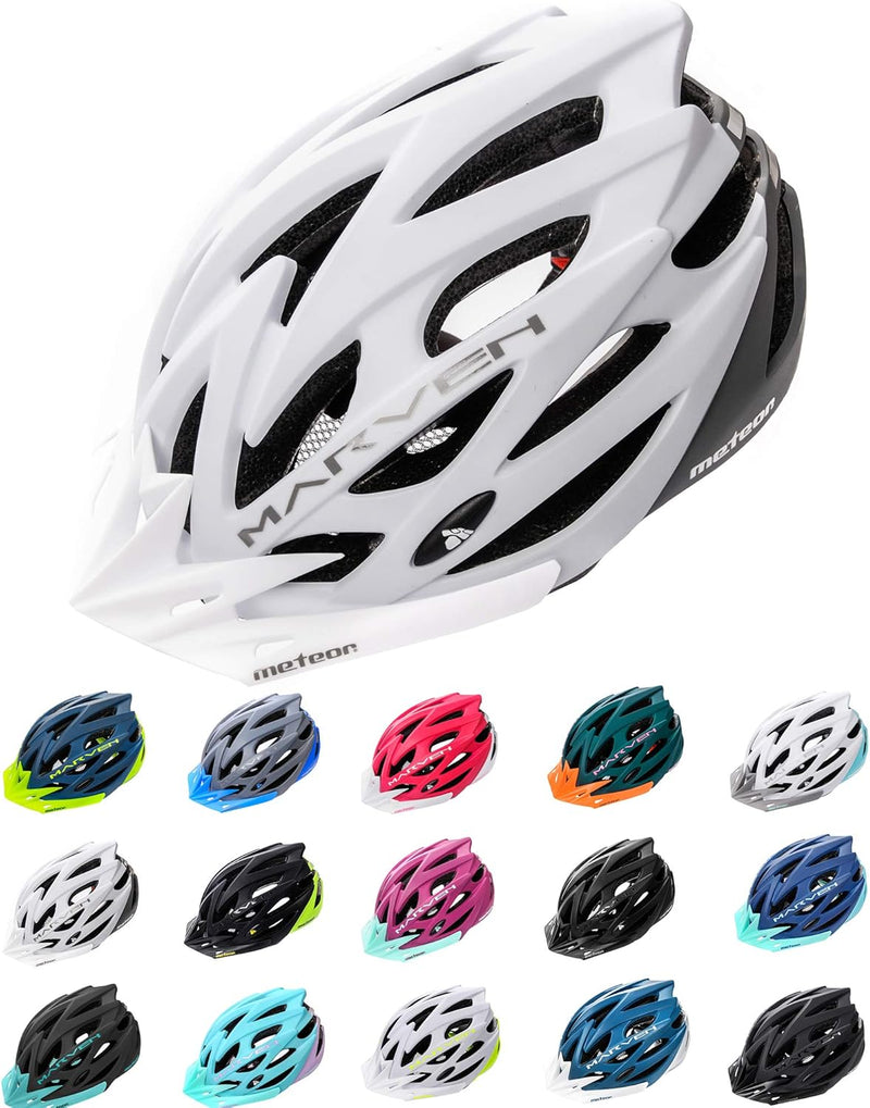 meteor® Marven Fahrradhelm Herren Damen Kinder-Helm MTB rollerhelm mädchen kinderfahrradhelm für Dow