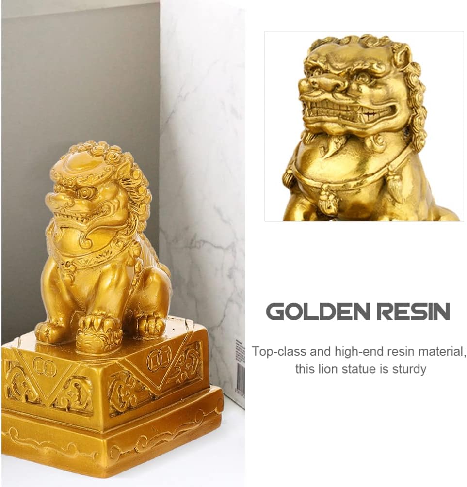Garneck 2st Glückwunschgeschenk Zur Einzugsfeier Fu FOO Hunde Statuen Fengshui-schreibtischschmuck L