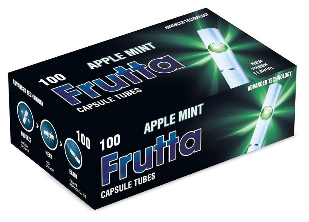 5 Boxen FRUTTA Click Hülsen, 4 unterschiedliche Aromen! (Apple Mint)