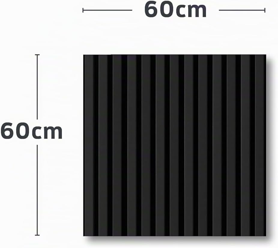 KAISER plastic® Akustikpaneele | Farbe: schwarz | Wandpaneele in verschiedenen Formaten | Deko Wohnz