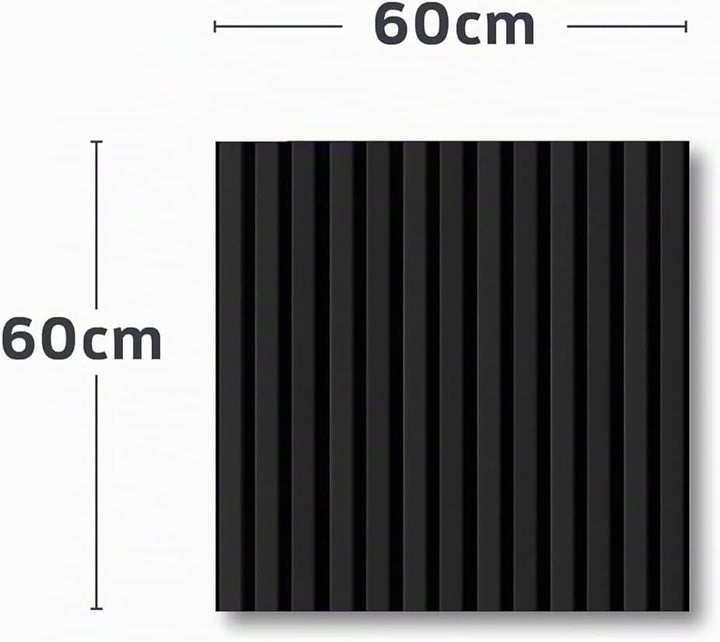 KAISER plastic® Akustikpaneele | Farbe: schwarz | Wandpaneele in verschiedenen Formaten | Deko Wohnz