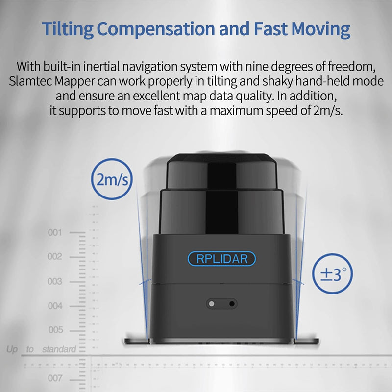Slamtec RPLIDAR M2M2 360-Grad-2D-Mapping-Lidar Scanner 40 Meter Scanradius LIDAR-Sensor mit stummges