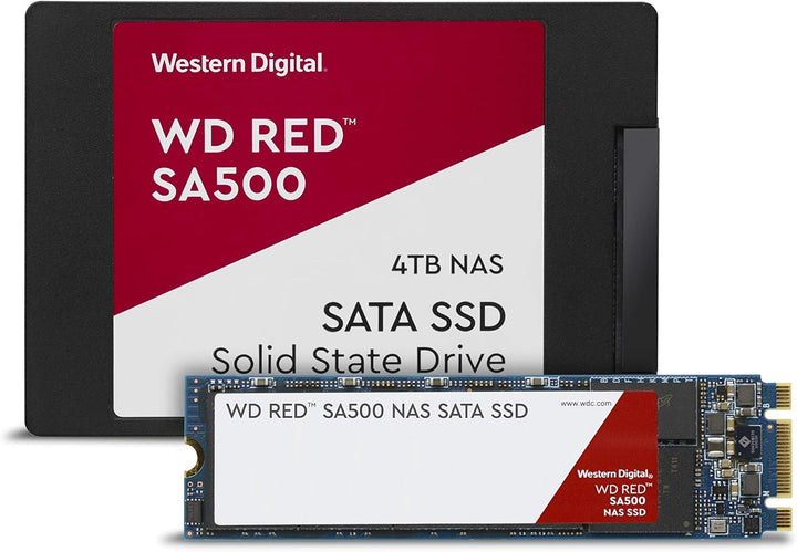 WD Red SA500 NAS SATA SSD WDS500G1R0B Solid-State-Laufwerk, 500 GB, intern, M.2 2280, SATA 6 Gbit/s,