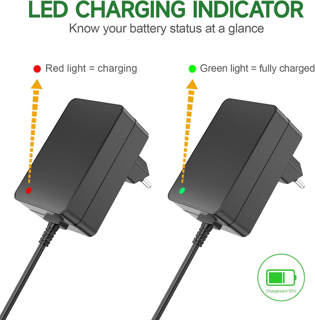 21V 1A Mini-Kettensäge-Akku-Ladegerät für Elektrowerkzeuge, kompatibel mit Seesi/Aker/Saker/Seyvum/O