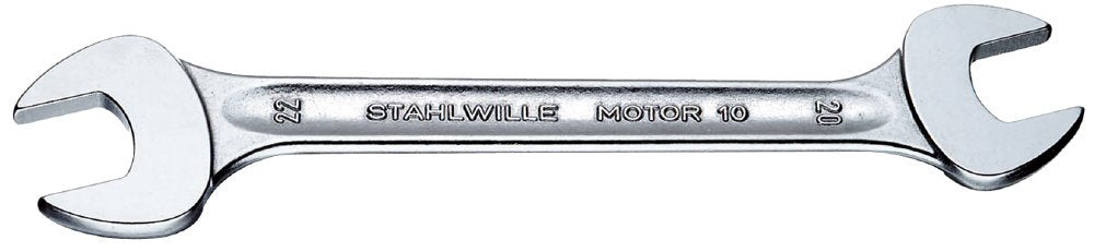 STAHLWILLE Nr. 10 Doppelmaulschlüssel MOTOR Schlüsselweite 27 x 32 mm L.300 mm metrisch, Chrome-Allo